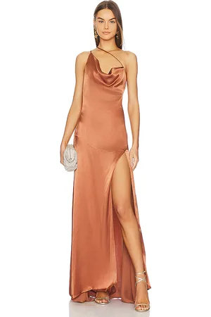 ELLIATT Vestido belmont en color bronce metálico talla L en - Metallic Bronze. Talla L (también en XL).