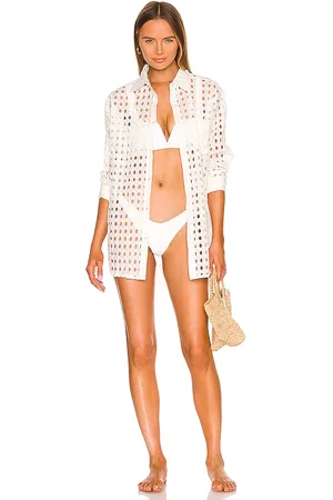 Solid Túnica oxford en color blanco talla L en - White. Talla L (también en XL).
