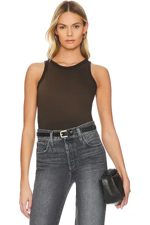 Cotton Citizen Camiseta tirantes standard en color chocolate talla M en - Chocolate. Talla M (también en S, XS).