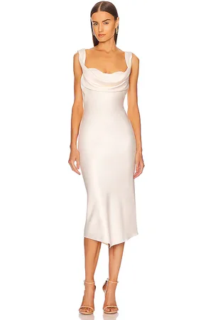 Michael Costello Vestido midi kylen en color talla M en - . Talla M (también en XS).