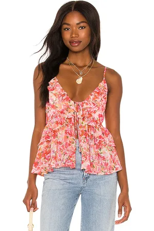 Lovers And Friends Hazel tank top en color rosado talla S en - Pink. Talla S (también en XS).
