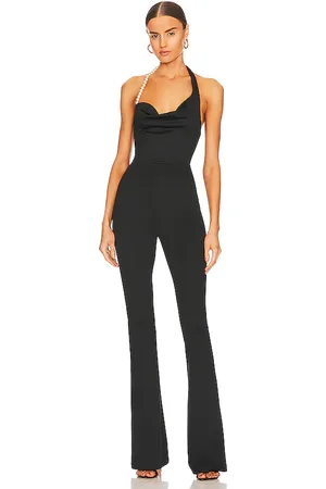 Khanums Kate pearl trim jumpsuit en color talla M en - Black. Talla M (también en S).