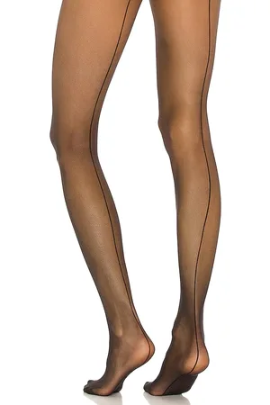 Wolford Medias individual 10 back seam en color talla S en - Black. Talla S (también en XS).