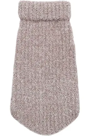 Barefoot Dreams Jersey para mascota cozychic ribbed pet sweater en color mauve talla S en - Mauve