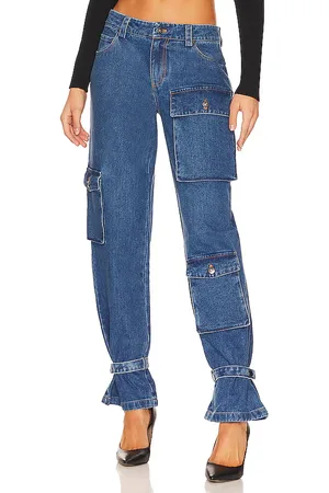 Bardot Pantalón cargo en color denim-medium talla 24 en - Denim-Medium. Talla 24 (también en 25, 26, 27).
