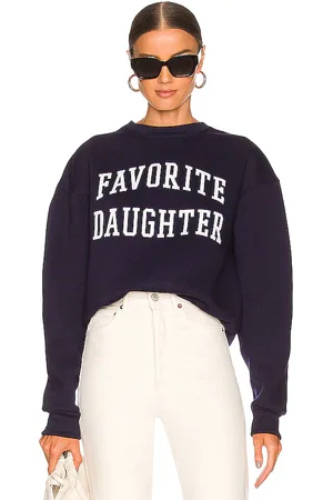 Favorite Daughter Sudadera collegiate en color talla L en - Navy. Talla L (también en M, S, XL, XS).