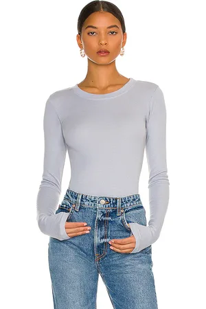 LA Made Long sleeve crew neck top en color roca talla M en - Slate. Talla M (también en L, S, XS).
