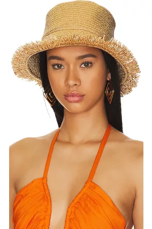 Cult Gaia Sombrero kumi en color oro metálico talla all en - Metallic Gold. Talla all.