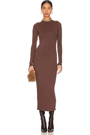 AFRM Vestido juniper en color bronce talla L en - Tan. Talla L (también en M, S, XL, XS, XXL, XXS).