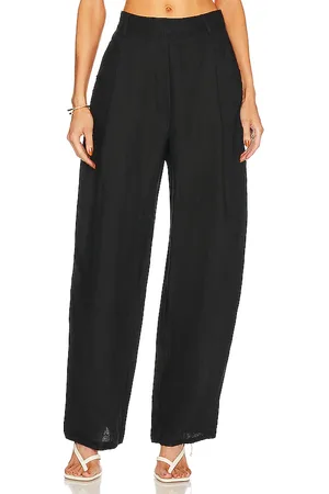 AEXAE Pantalón con trabilla en color talla L en - Black. Talla L (también en S, XS).