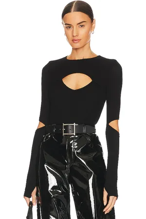 Michael Lauren Houston long sleeve fitted top en color talla L en - Black. Talla L (también en M, S, XL, XS).