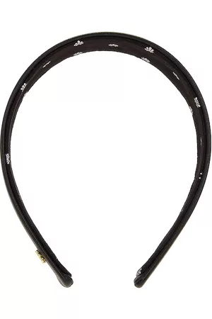 Lele Sadoughi Banda pelo faux leather bessette headband en color negro talla all en - Black. Talla all.