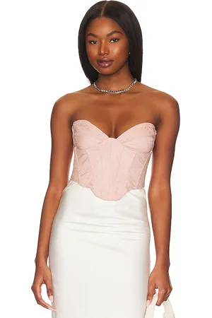 Bardot Ellie lace corset top en color rubor talla 4 en - Blush. Talla 4 (también en 6).