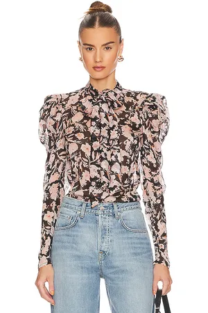 Bardot Blusa amielie floral en color negro talla 2 en - Black. Talla 2 (también en 4, 6).