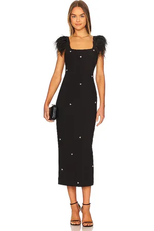 LIKELY Vestido midi cameron en color talla 0 en - Black. Talla 0 (también en 00, 2).