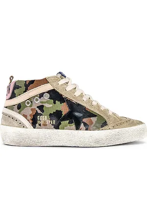 Golden Goose Zapatilla deportiva mid star en color taupe talla 37 en Green Camoflage Taupe Black Beige & Antique Pink - Taupe. Talla