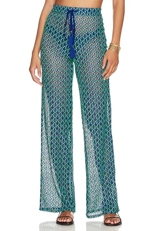 House of Harlow Pantalón saskia en color azul cerceta talla L en - Teal. Talla L (también en M, S, XL, XS, XXS).