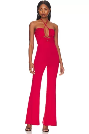 Jumpsuit on sale rojo largo