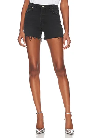 GRLFRND Helena high rise cut off short en color negro talla 24 en - Black. Talla 24 (también en 29, 31, 32).