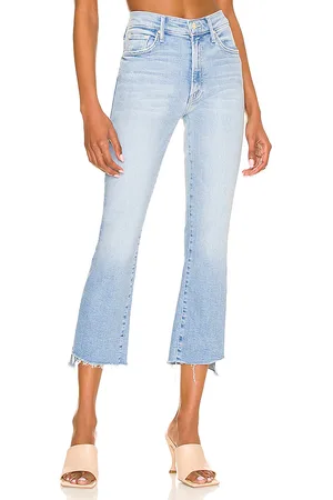 Mother The insider crop step fray en color azul talla 25 en - Blue. Talla 25 (también en 26, 27, 28, 29, 30, 31, 32).