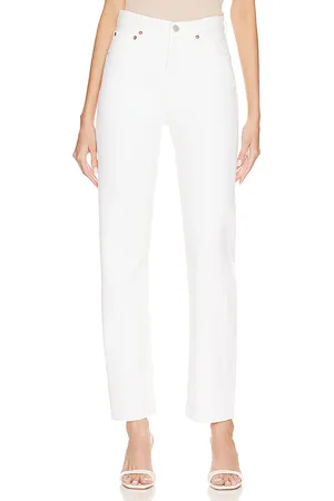AGOLDE Jeans a la cintura 90s en color blanco talla 30 en - White. Talla 30 (también en 29, 31, 32, 33, 34).