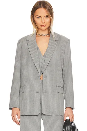 Bardot Pin stripe blazer en color gris talla 12 en - Grey. Talla 12 (también en 6, 8).