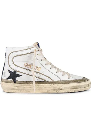 Golden Goose Zapatilla deportiva slide en color blanco talla 36 en White Yellow Black & Taupe - White. Talla 36 (también en 37, 38, 39
