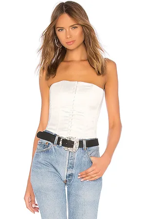 DANIELLE GUIZIO Corsé satin en color talla L en - White. Talla L (también en M, S, XL, XS).