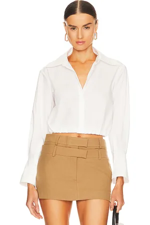 Simkhai Blythe button up top en color talla M en - White. Talla M (también en S, XS).