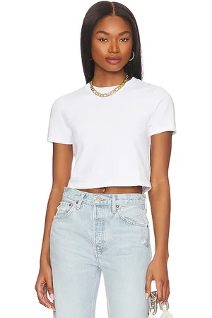 RE/DONE Camiseta micro en color blanco talla M en - White. Talla M (también en L, S, XS).