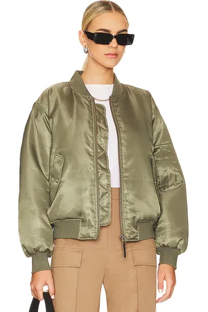 ANINE BING Cazadora leon en color militar talla S en - Army. Talla S (también en XS).