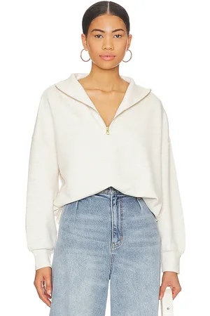 Varley Sudadera hawley con media cremallera hawley en color ivory talla L en - Ivory. Talla L (también en M, S, XL, XS).
