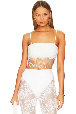 MAJORELLE Honolua crop top en color blanco talla L en - White. Talla L (también en XL).