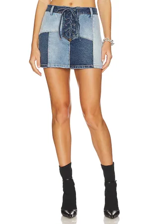 AFRM Falda benji en color denim-medium talla 25 en - Denim-Medium. Talla 25 (también en 27).