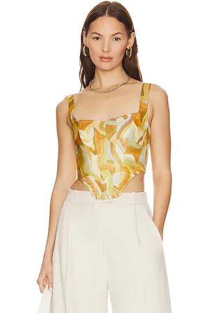 Bardot Tiani corset bustier en color amarillo talla 12 en - Yellow. Talla 12 (también en 4).
