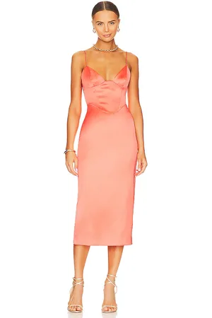 Bardot Vestido ayla en color coral talla 10 en - Coral. Talla 10 (también en 8).