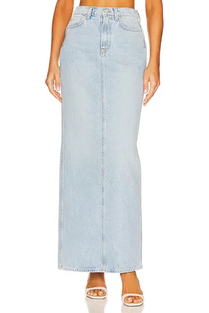 GRLFRND Falda amara en color denim claro talla 23 en - Denim-Light. Talla 23 (también en 24).