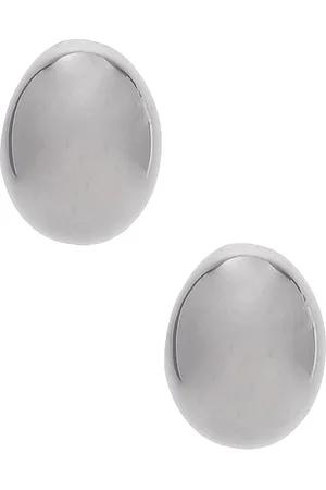 BRACHA Aretes de cúpula jenny en color metálico talla all en - Metallic Silver. Talla all.