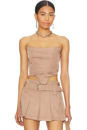 h:ours Ariella corset top en color marrón talla M en - Brown. Talla M (también en S, XS).