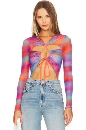 Camila Coelho Body jeramie en color morado talla XL en - Purple. Talla XL (también en XS).