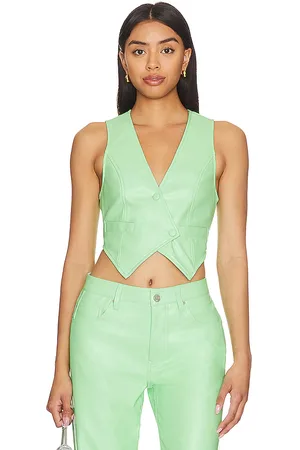 AFRM Top chaleco lilet en color verde talla 1X en - Green. Talla 1X (también en XXL).