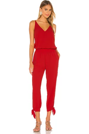 Amanda Uprichard Seville jumpsuit en color rojo talla L en - Red. Talla L (también en XL).