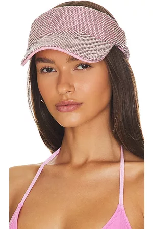 8 Other Reasons Mujer Sombreros - Rhinestone visor en color talla all en - Pink. Talla all.