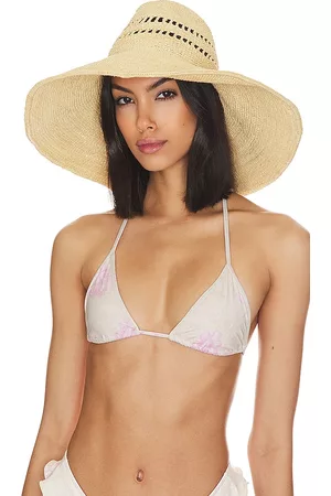 Janessa Leone Mujer Sombreros - Sombrero harlow en color neutral talla L en - Neutral. Talla L (también en M, S).