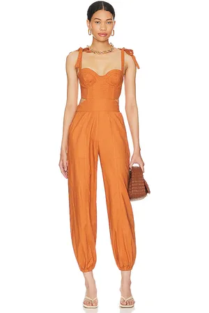 Tularosa Kylo jumpsuit en color naranja talla XS en - Orange. Talla XS (también en XXS).