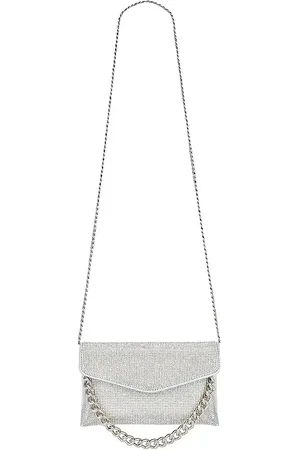 Olga Berg Embrague de cristal nico en color metálico talla all en - Metallic Silver. Talla all.