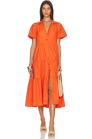 BROCHU WALKER Vestido havana en color naranja talla M en - Orange. Talla M (también en S, XS).