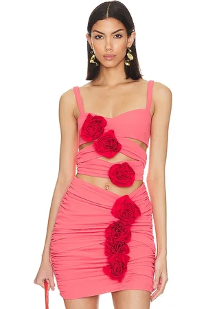 ATOIR The déjú vu crop top en color rosado talla S en - Pink. Talla S (también en XS).