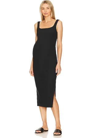 Beyond Yoga Vestido midi de maternidad spacedye icon en color negro talla L en - Black. Talla L (también en M, S, XL, XS).