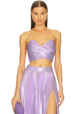 Retrofete Sophia top en color lavanda talla XS en - Lavender. Talla XS (también en XXS).